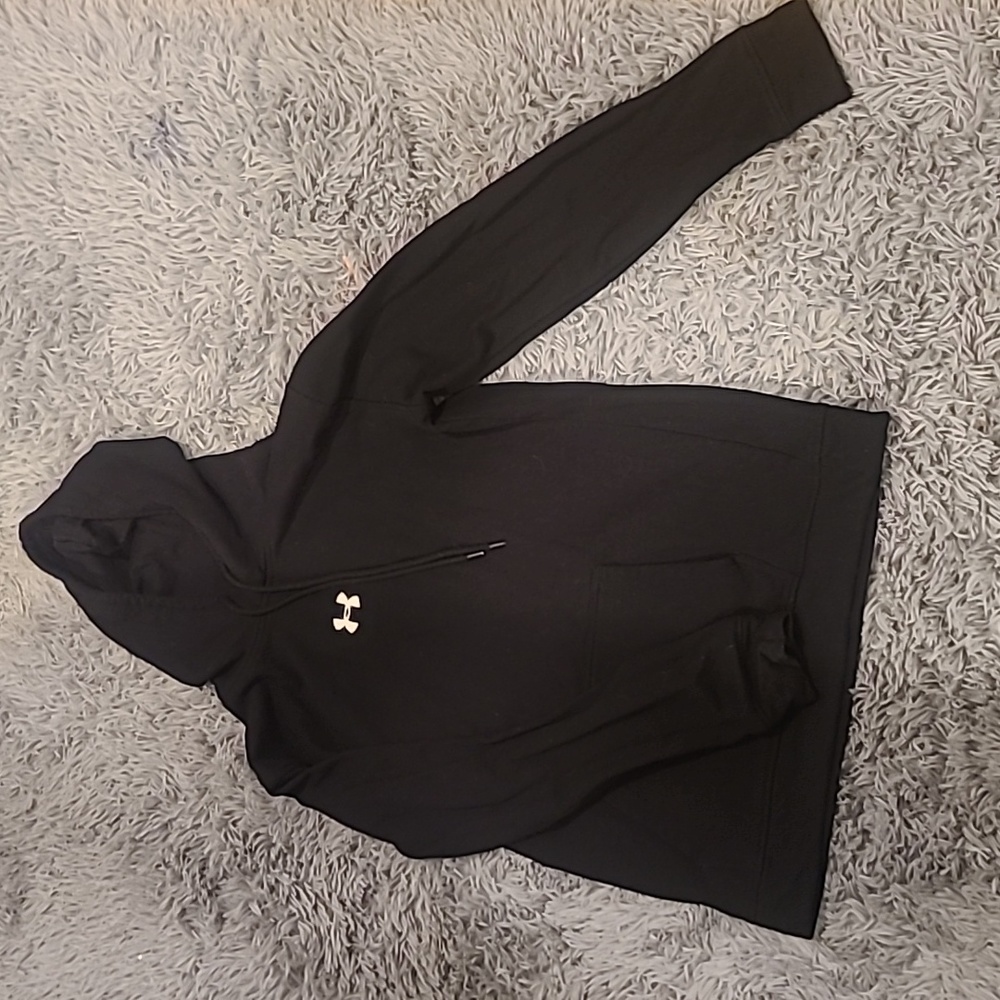 Womens Under Armour Black Hoodie, long sleeve, Size medium